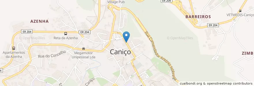 Mapa de ubicacion de Novo Banco en Portugal, Santa Cruz, Caniço.