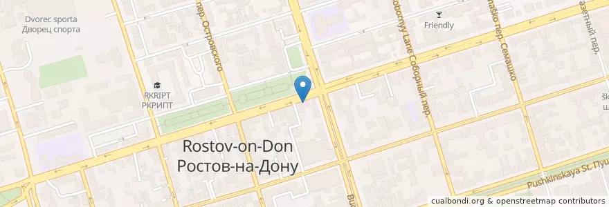 Mapa de ubicacion de ВТБ en Rusia, Южный Федеральный Округ, Óblast De Rostov, Городской Округ Ростов-На-Дону.