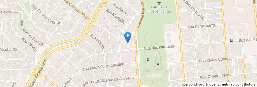 Mapa de ubicacion de Hospital São Camilo Ipiranga en Brasile, Regione Sudest, San Paolo, Região Geográfica Intermediária De São Paulo, Região Metropolitana De São Paulo, Região Imediata De São Paulo, San Paolo.