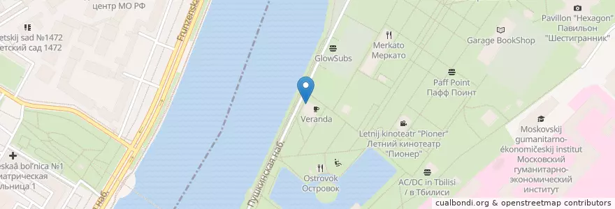 Mapa de ubicacion de Тетя Мотя en Russia, Distretto Federale Centrale, Москва, Центральный Административный Округ, Район Якиманка.