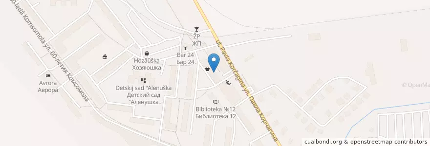 Mapa de ubicacion de Аптеки Вятки en Rusia, Приволжский Федеральный Округ, Óblast De Kírov, Городской Округ Киров.