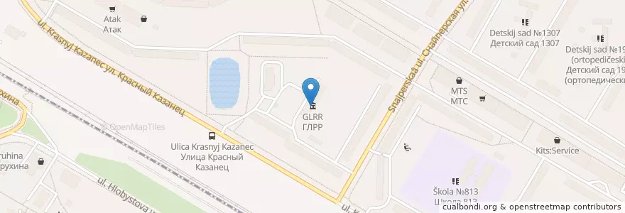 Mapa de ubicacion de ГЛРР en Rusia, Distrito Federal Central, Москва, Восточный Административный Округ, Район Вешняки.