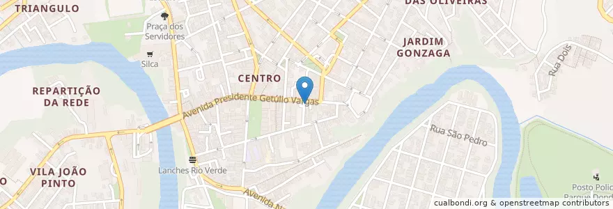Mapa de ubicacion de Posto Avenida en 브라질, 남동지방, 미나스제라이스, Região Geográfica Intermediária De Varginha, Microrregião Varginha, Três Corações.
