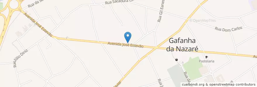 Mapa de ubicacion de Pastelaria Cais Norte en 포르투갈, Aveiro, Centro, Baixo Vouga, Ílhavo, Gafanha Da Nazaré.