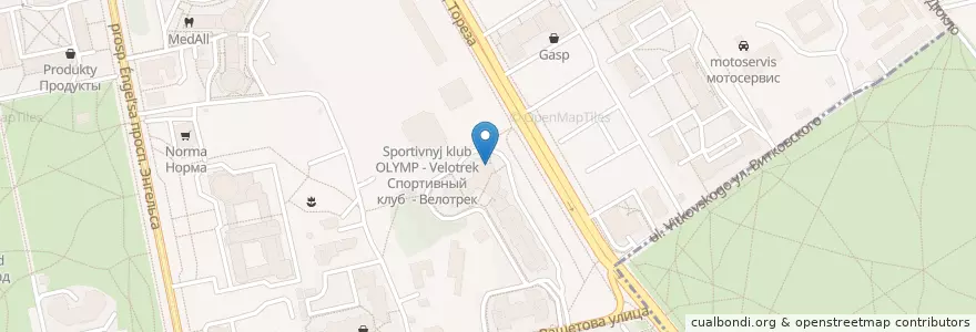 Mapa de ubicacion de Интан en Russie, District Fédéral Du Nord-Ouest, Oblast De Léningrad, Saint-Pétersbourg, Выборгский Район, Округ Светлановское.