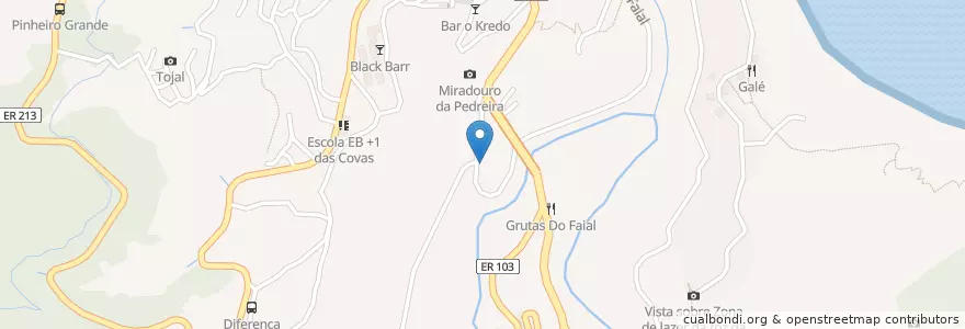 Mapa de ubicacion de Associação desportiva e cultural do Faial en Португалия, Santana, Faial.