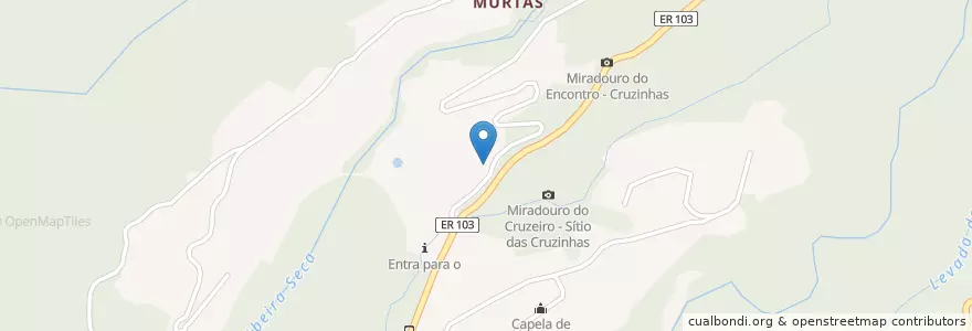 Mapa de ubicacion de Bar "As Cruzinhas" en Portogallo, Santana, Faial.