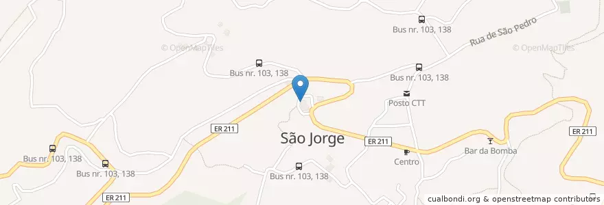 Mapa de ubicacion de Casa do Povo de São Jorge en Portogallo, Santana, São Jorge.