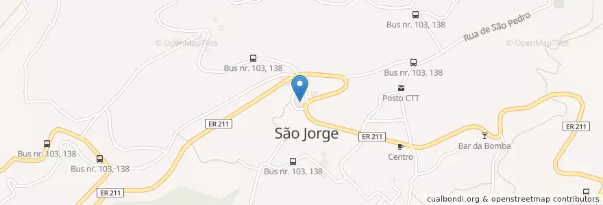Mapa de ubicacion de Centro de Saúde de São Jorge en ポルトガル, Santana, São Jorge.