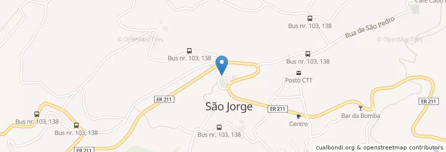 Mapa de ubicacion de Parquede Estacionamento en 葡萄牙, Santana, São Jorge.