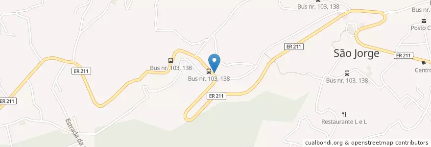Mapa de ubicacion de Restaurante Bolo do Caco en پرتغال, Santana, São Jorge.
