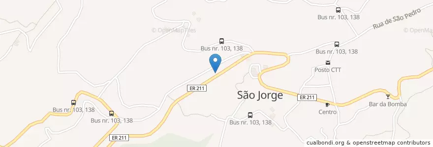 Mapa de ubicacion de Restaurante e Snack-Bar João Isidro Fernandes en Portekiz, Santana, São Jorge.