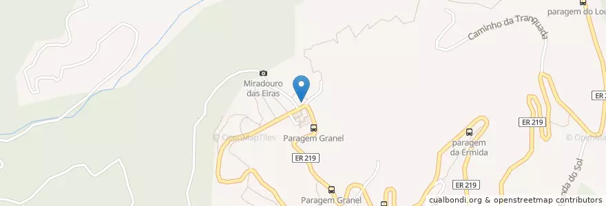 Mapa de ubicacion de Minimercado A Parada en Португалия, Santana, Ilha.