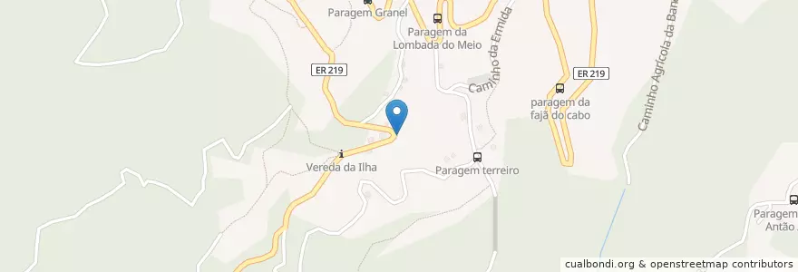 Mapa de ubicacion de Nicho Nossa Senhora do Rosário en البرتغال, Santana, Ilha.