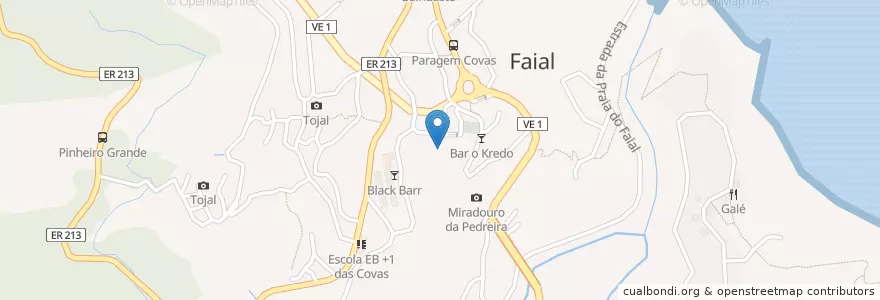 Mapa de ubicacion de Bar Rampa en 포르투갈, Santana, Faial.