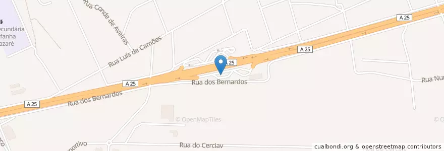 Mapa de ubicacion de Prio en Portugal, Aveiro, Centro, Baixo Vouga, Ílhavo, Gafanha Da Nazaré.