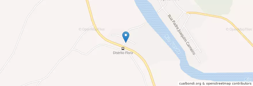 Mapa de ubicacion de Restaurante Flora en ブラジル, 南東部地域, ミナス ジェライス, Região Geográfica Intermediária De Varginha, Microrregião Varginha, Três Corações.