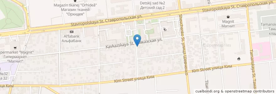 Mapa de ubicacion de Живое пиво en ロシア, 南部連邦管区, クラスノダール地方, Городской Округ Краснодар.