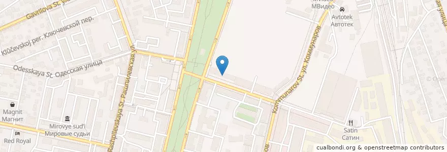 Mapa de ubicacion de Динамо en ロシア, 南部連邦管区, クラスノダール地方, Городской Округ Краснодар.