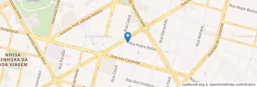 Mapa de ubicacion de Paiol Grill en Brazil, Southeast Region, Minas Gerais, Região Geográfica Intermediária De Belo Horizonte, Região Metropolitana De Belo Horizonte, Microrregião Belo Horizonte, Belo Horizonte.