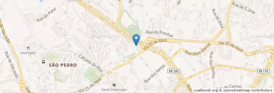 Mapa de ubicacion de ATM en 포르투갈.