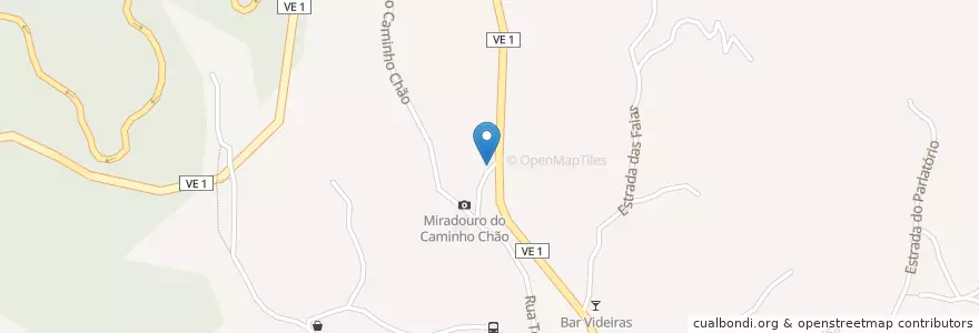 Mapa de ubicacion de Restaurante Caravela en Portugal, Santana, Santana.