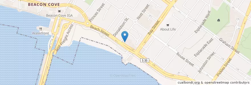 Mapa de ubicacion de Cafe Lafayette en Australia, Victoria, City Of Port Phillip.
