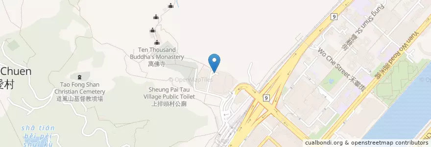 Mapa de ubicacion de 新城市中央廣場 Grand Central Plaza en 中国, 広東省, 香港, 新界, 沙田區 Sha Tin District.