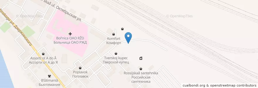 Mapa de ubicacion de Ветерок en Russia, Central Federal District, Tver Oblast, Bologovsky District, Городское Поселение Бологое.