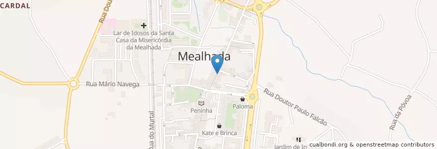 Mapa de ubicacion de Café Aquário en Portekiz, Aveiro, Centro, Baixo Vouga, Mealhada, Mealhada, Ventosa Do Bairro E Antes.