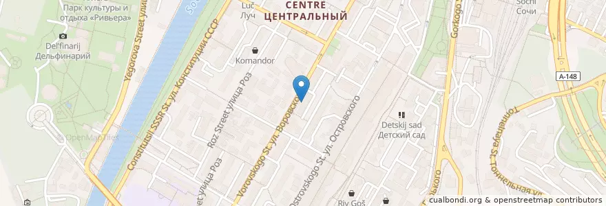 Mapa de ubicacion de Sberbank en Russia, South Federal District, Krasnodar Krai, Resort Town Of Sochi (Municipal Formation).