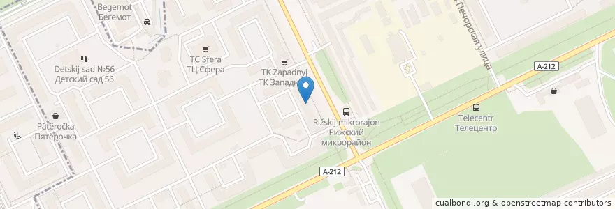 Mapa de ubicacion de Витадент en ロシア, 北西連邦管区, プスコフ州, Псковский Район, Городской Округ Псков.