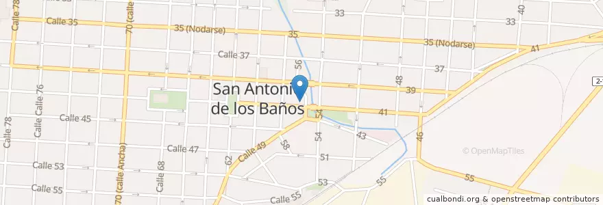 Mapa de ubicacion de El Rapidito en كوبا, Artemisa, San Antonio De Los Baños, Ciudad De San Antonio De Los Baños.