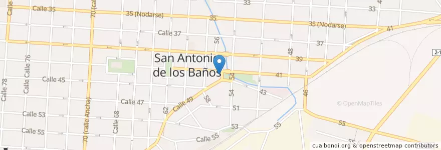 Mapa de ubicacion de Centro de Salud en كوبا, Artemisa, San Antonio De Los Baños, Ciudad De San Antonio De Los Baños.