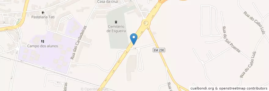 Mapa de ubicacion de Repsol en 포르투갈, Aveiro, Centro, Baixo Vouga, Aveiro, Esgueira.