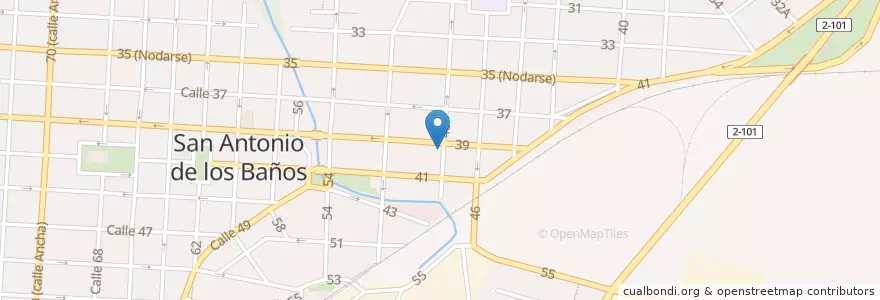 Mapa de ubicacion de Polo Montañez en كوبا, Artemisa, San Antonio De Los Baños, Ciudad De San Antonio De Los Baños.