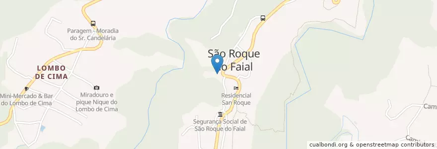 Mapa de ubicacion de Bar Chavez en Portogallo, Santana, Faial.