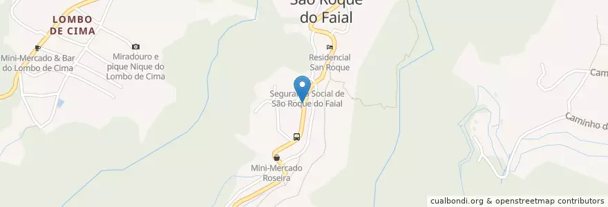 Mapa de ubicacion de Bar do Pico en 포르투갈, Santana, Faial.