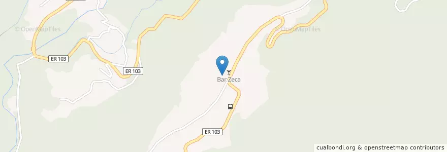 Mapa de ubicacion de Capela São João Batista en 포르투갈, Santana, São Roque Do Faial.