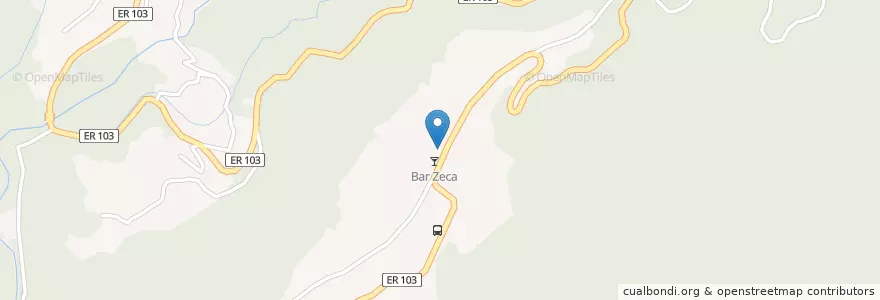 Mapa de ubicacion de Fontanário en 포르투갈, Santana, São Roque Do Faial.