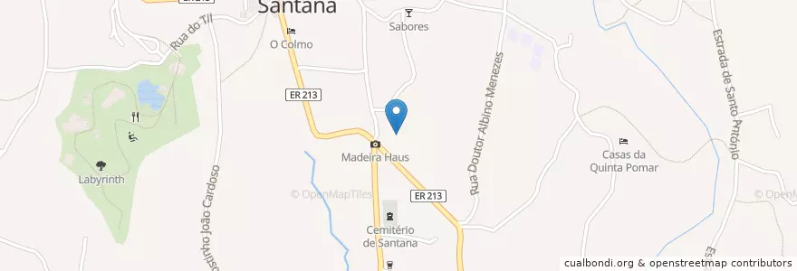 Mapa de ubicacion de Restaurante Churascaria Santana en 포르투갈, Santana, Santana.