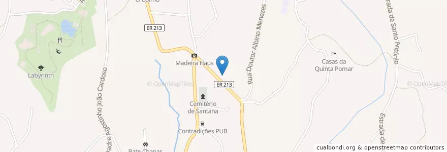 Mapa de ubicacion de Restaurante Estrela do Norte en البرتغال, Santana, Santana.