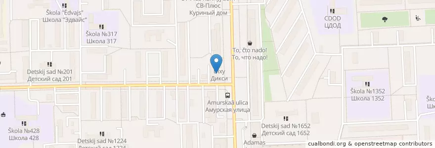 Mapa de ubicacion de Саяны en 러시아, Центральный Федеральный Округ, Москва, Восточный Административный Округ, Район Гольяново.
