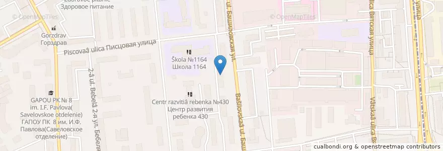 Mapa de ubicacion de Сбербанк en Russie, District Fédéral Central, Moscou, Северный Административный Округ, Савёловский Район.