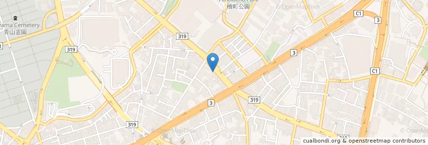 Mapa de ubicacion de おつな寿司 en 일본, 도쿄도, 미나토.