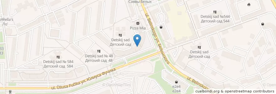 Mapa de ubicacion de Банк Москвы en Rússia, Уральский Федеральный Округ, Свердловская Область, Городской Округ Екатеринбург.