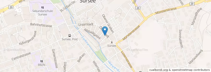 Mapa de ubicacion de Malou en スイス, Luzern, Sursee.