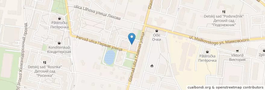 Mapa de ubicacion de Отделение связи №143989 en Rusland, Centraal Federaal District, Oblast Moskou, Городской Округ Балашиха.