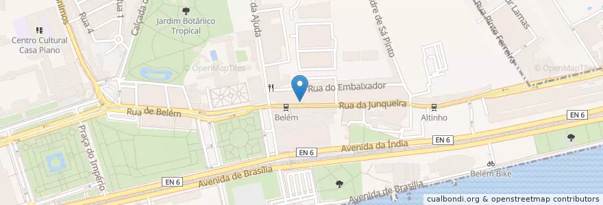 Mapa de ubicacion de O Prado en 葡萄牙, Área Metropolitana De Lisboa, Lisboa, Grande Lisboa, Belém.