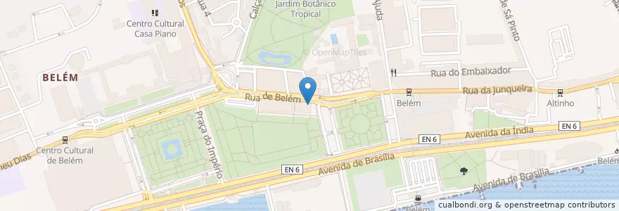 Mapa de ubicacion de Queijadas de Belem en پرتغال, Área Metropolitana De Lisboa, Lisboa, Grande Lisboa, Belém.